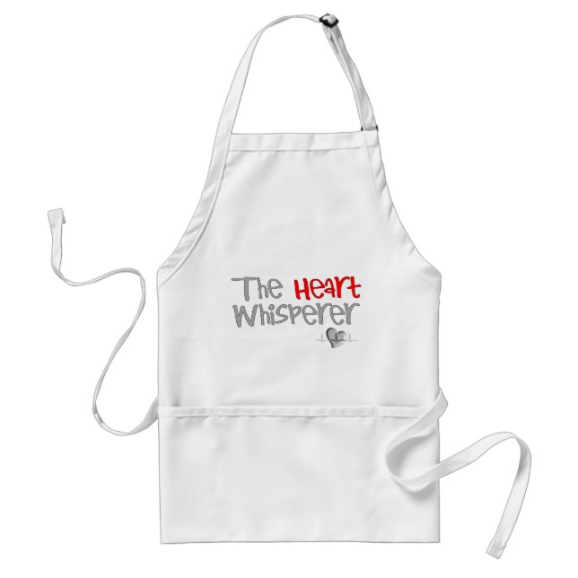Cardiologist Gifts "The Heart Whisperer” 2 Adult Apron (Front)