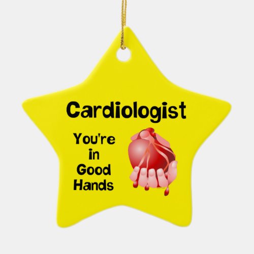 Cardiologist Good Hands  Ceramic Ornament