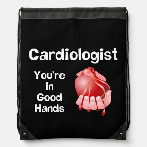 Cardiologist Good Hands  Drawstring Bag