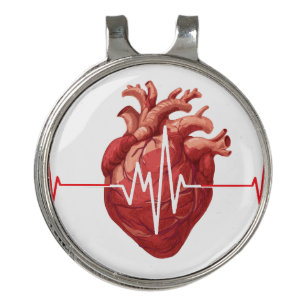 cardiologist heart doctor cardiology I Hear You Golf Hat Clip
