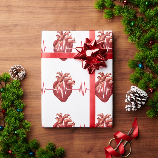 cardiologist heart doctor cardiology I Hear You Wrapping Paper (Holiday Gift)