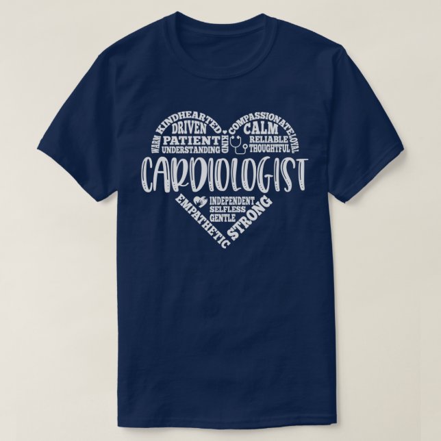 Cardiologist heart doctor Physician 4 T-Shirt (Design Front)