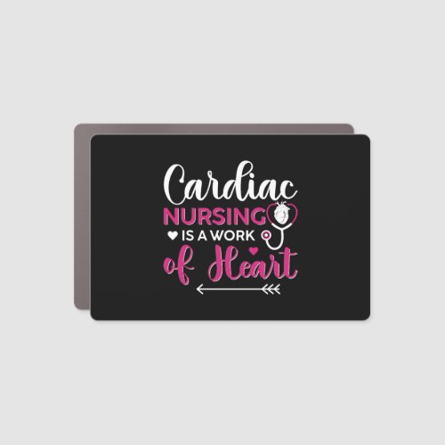 Cardiologist Heartbeat Cardiology Cardiac Nurse Car Magnet
