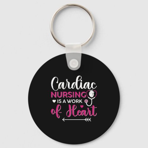 Cardiologist Heartbeat Cardiology Cardiac Nurse Keychain