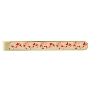 Cardiologist In Love Gold Finish Tie Clip by deemac2 at Zazzle