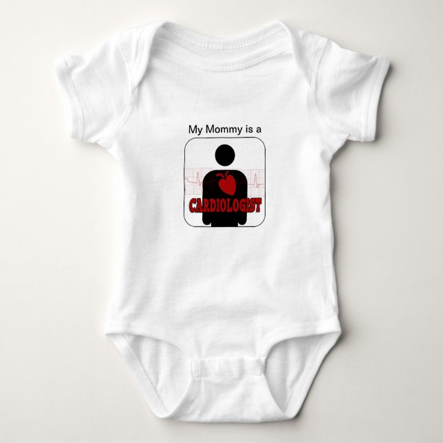 CARDIOLOGIST LOGO BABY BODYSUIT (Front)