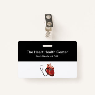 Cardiologist Medical Name Badges Template