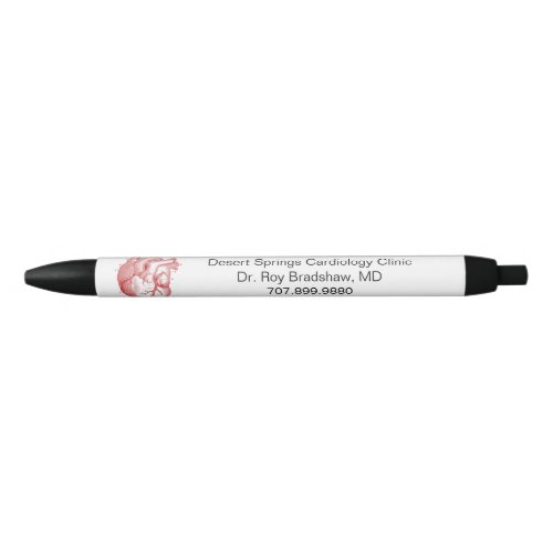 Cardiologist  Medical Practice Custom Promotional Black Ink Pen
