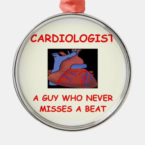 cardiologist metal ornament