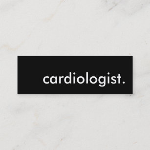 cardiologist. mini business card