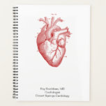 Cardiologist Or Doctor Medical Planner<br><div class="desc">Daily planner for a cardiology office or cardiologist with a bold vintage scientific illustration of an anatomical heart. Buy in larger quantities for greater savings up front. See the full cardiology collection with matching materials at:
https://www.zazzle.com/collections/anatomical_heart_medical_practice-119216935416790354</div>