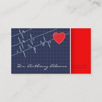 Cardiologist Private Clinic Doctor Medical Business Card by paplavskyte at Zazzle