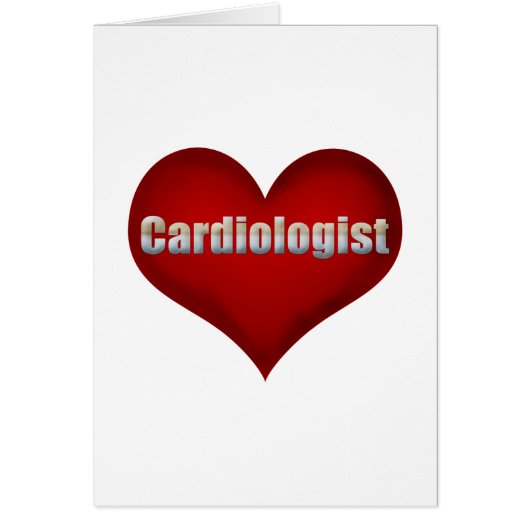 Cardiologist Red Heart Cards (Front)