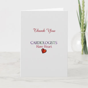 Cardiologist Thank You Card