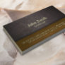 Cardiologist Vintage Leather & Wood Business Card