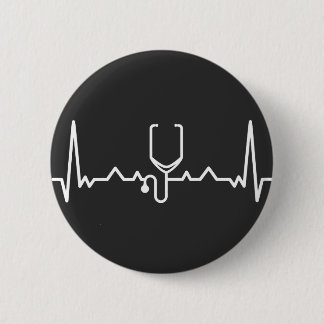 Cardiologist with ECG Button