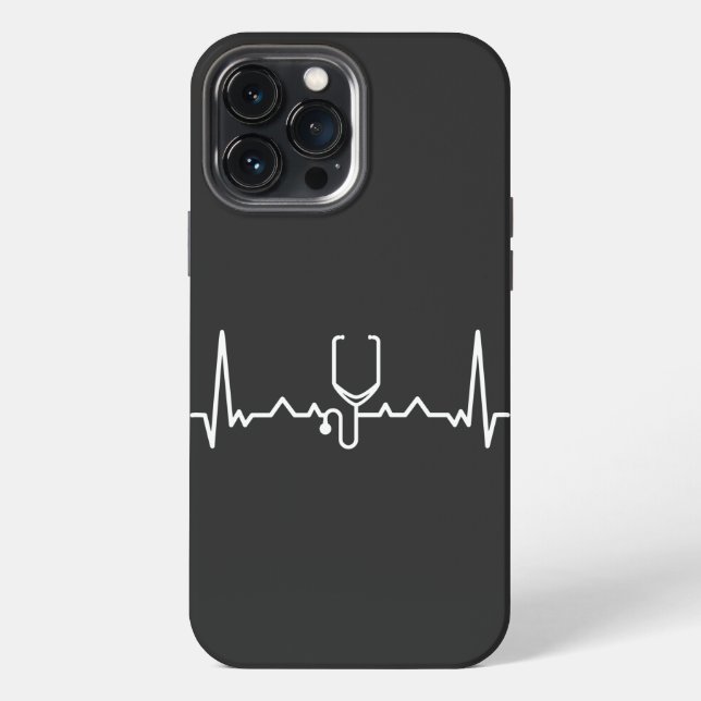 Cardiologist  with ECG Iphone Case (Back)