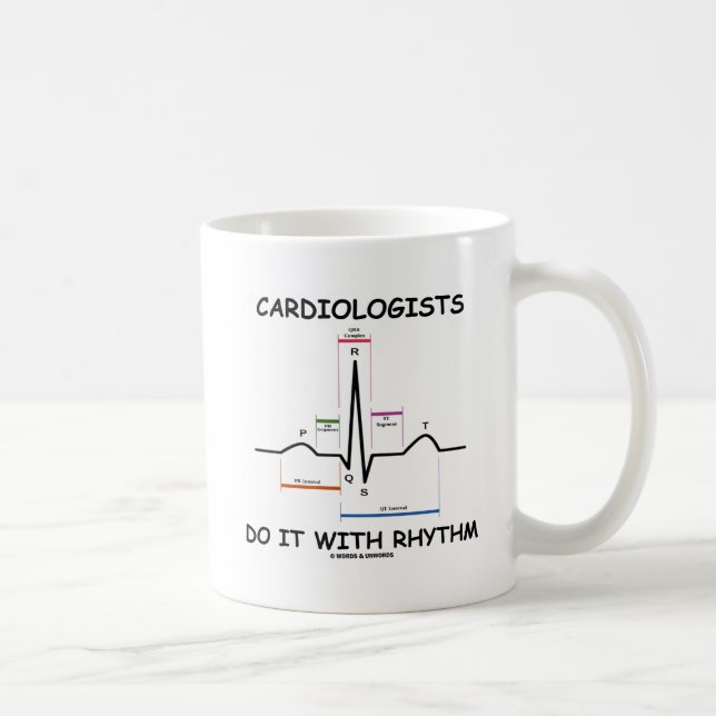 Cardiologists Do It With Rhythm (ECG/EKG) Coffee Mug (Right)