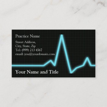 Cardiology Business Card by sponner at Zazzle