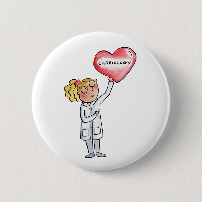 Cardiology Button (Front)