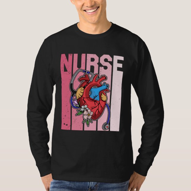 Cardiology Cardiologist Cardiograph Nurse Professi T-Shirt (Front)