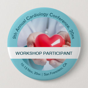 Cardiology Cardiothoracic Medical Conference Button