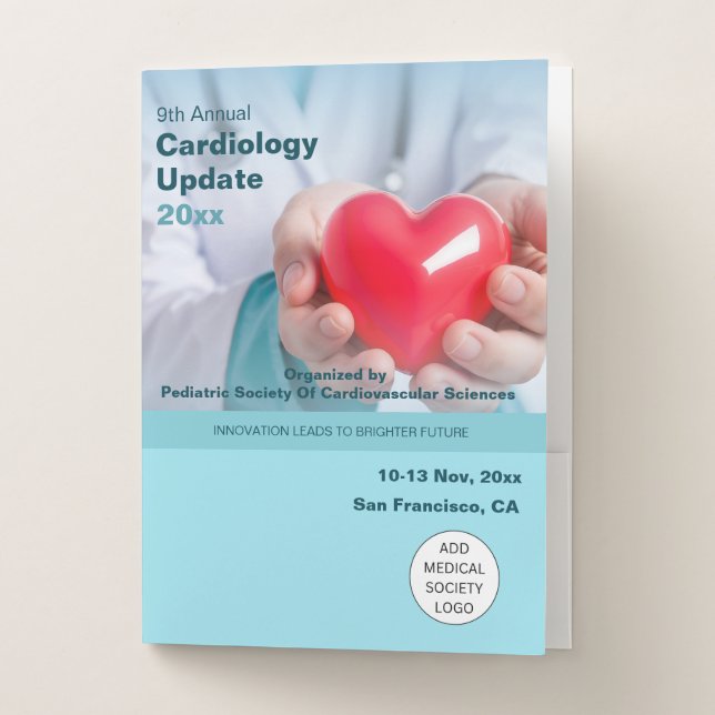 Cardiology Cardiothoracic Medical Conference Pocket Folder (Front)