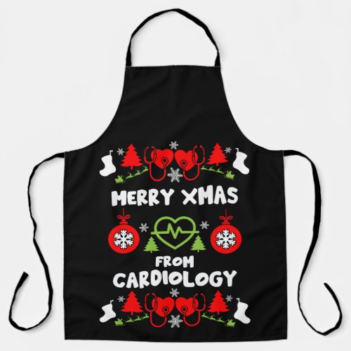 Cardiology Christmas Medical Staff Gifts Apron