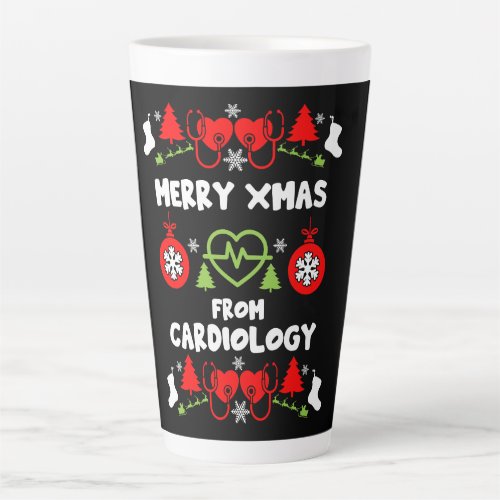 Cardiology Christmas Medical Staff Gifts Latte Mug