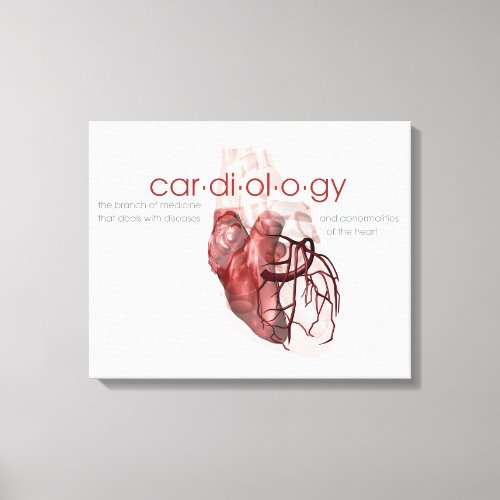 Cardiology Definition Art Canvas