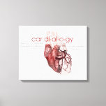 Cardiology Definition Art Canvas Print