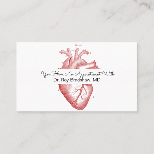 Cardiology Medical Appointment Patient Card