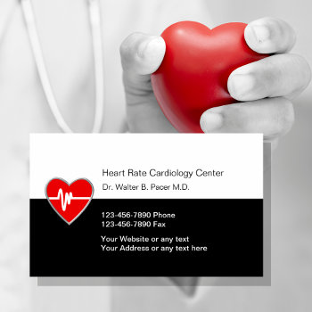 Cardiology Medical Business Cards by Luckyturtle at Zazzle