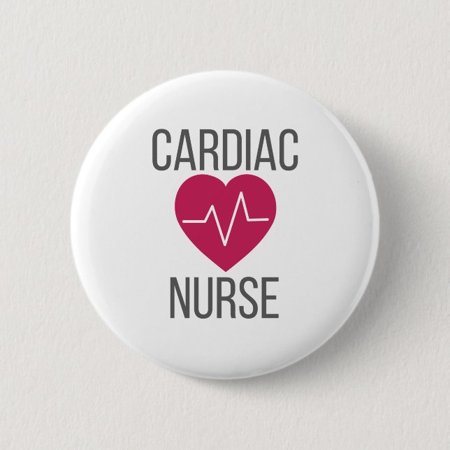 Cardiology Nurse Gift Cardiac Nurse Gift Button (Front)