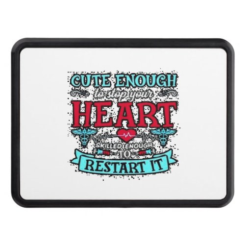 Cardiology Nurse Graphic  Dress Hitch Cover