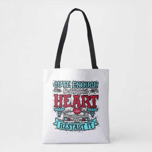 Cardiology Nurse Graphic  Dress Tote Bag
