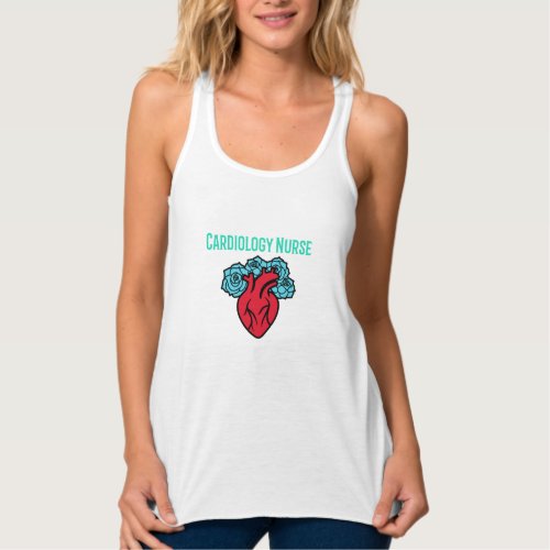 Cardiology Nurse Heart and Roses T Shirt  