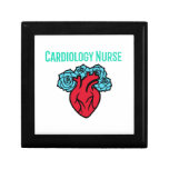 Cardiology Nurse Heart and Roses T Shirt   Gift Box