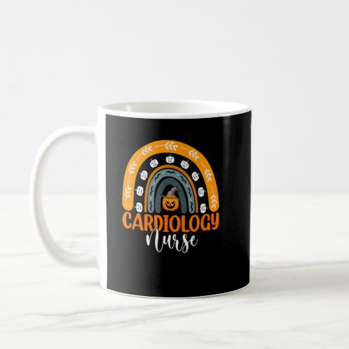 Cardiology Nurse Nursing Rainbow Pumpkin Halloween Coffee Mug