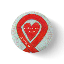 Cardiovascular Disease Heart Awareness Ribbon Pin