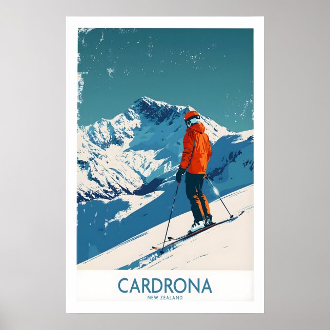 Cardrona Ski Print - New Zealand 1 (Front)
