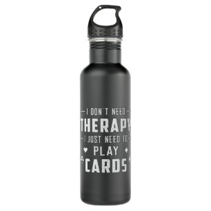 Cards Ace Card Playing Day Poker Casino Game Gift Stainless Steel Water Bottle