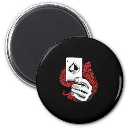 Cards Ace Spades Casino Player Poker Gambling Gift Magnet