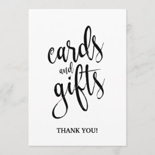 Cards and Gifts Affordable Calligraphy Sign