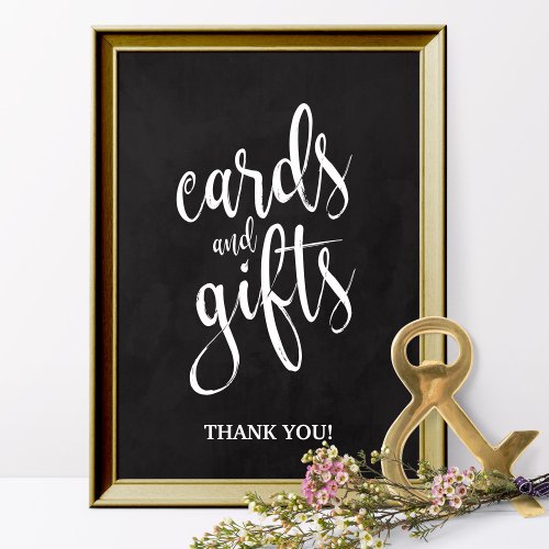 Cards and Gifts Affordable Chalkboard Sign