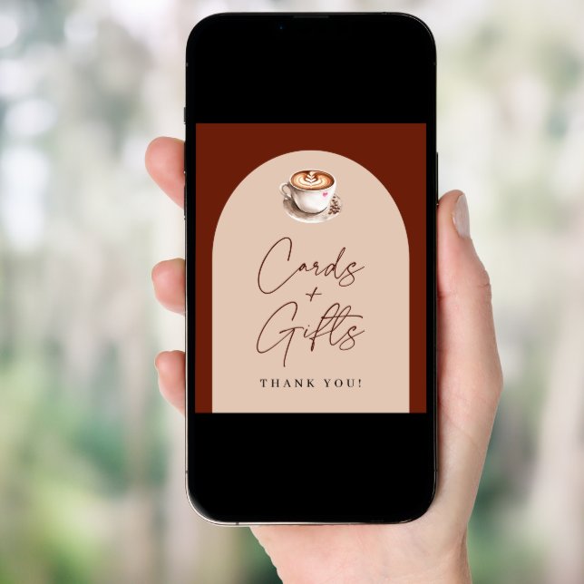 Cards and Gifts Coffee Bridal Shower Poster (Front Digital)