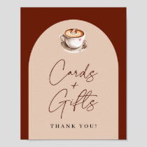 Cards and Gifts Coffee Bridal Shower Poster