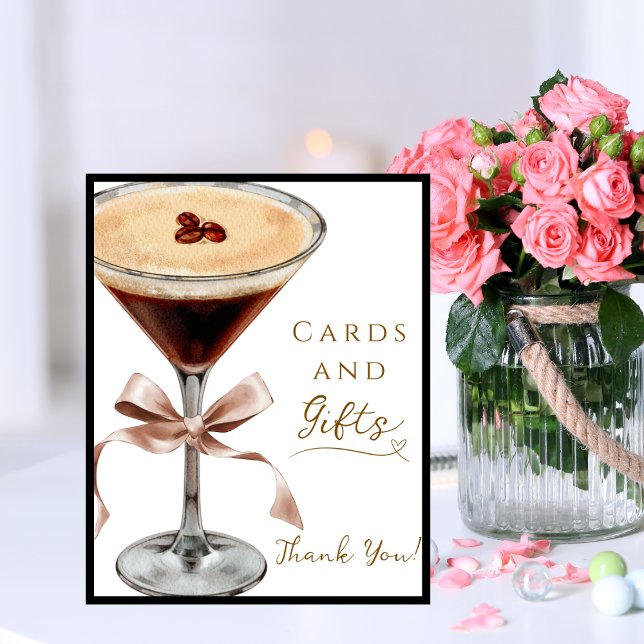 Cards and Gifts Espresso Martini Bridal Shower Poster (Creator Uploaded)