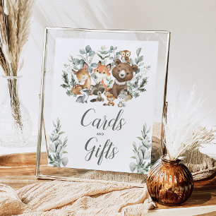 Cards and Gifts Eucalyptus Woodland Baby Animals Poster