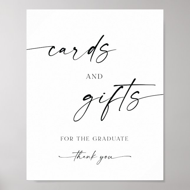 Cards and Gifts for the Graduate Poster (Front)
